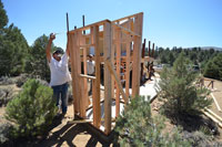 Ed and Martin Frame the Outhouse